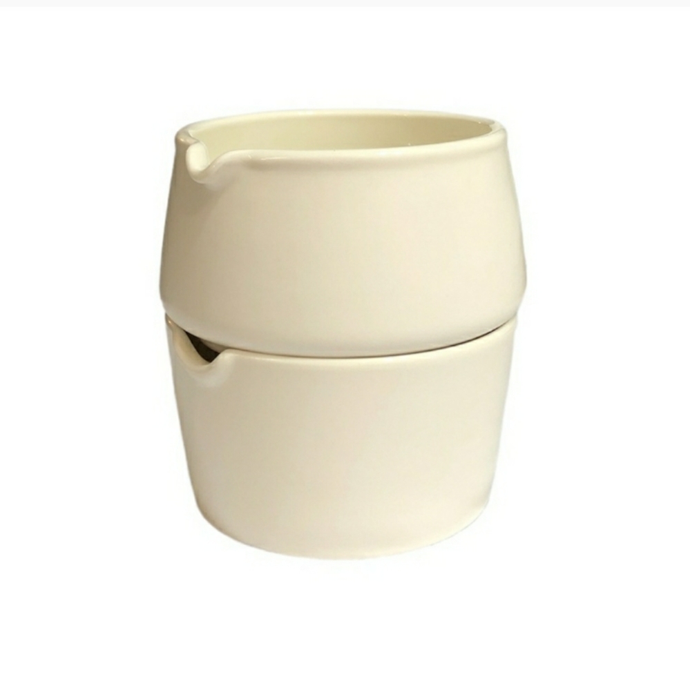 STARBUCKS Stackable Sugar & Creamer SetNWOB! Starbucks Ceramic Stackable…